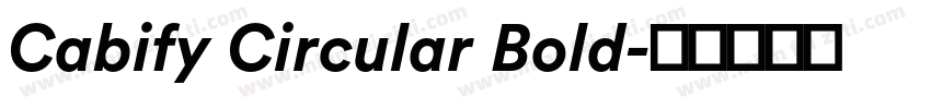 Cabify Circular Bold字体转换